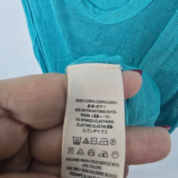 Free People Sea Turquoise Knit Tank Top S - Picture 4 of 8